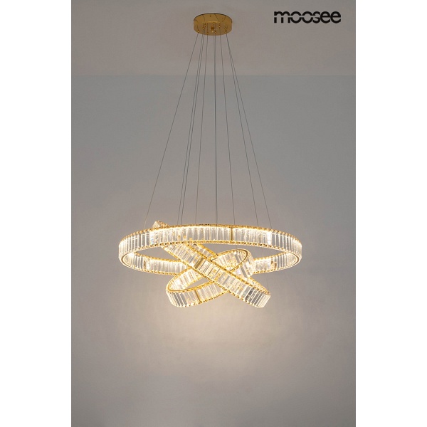 Lampa wisząca LIBERTY TRIPLES złota - Moosee