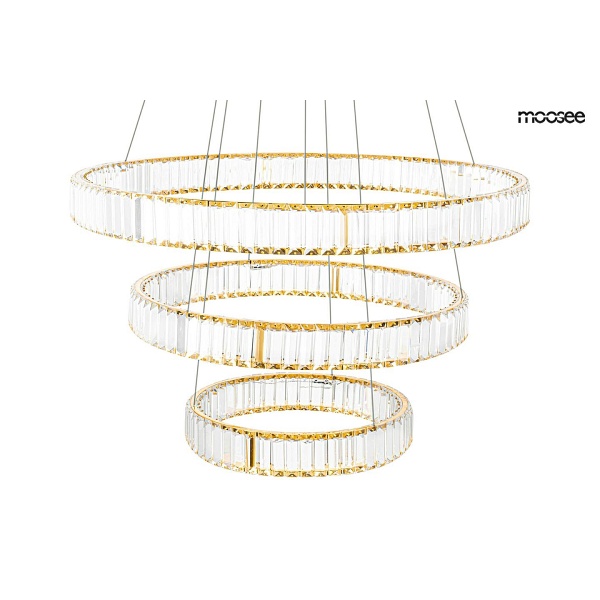 Lampa wisząca LIBERTY TRIPLES złota - Moosee