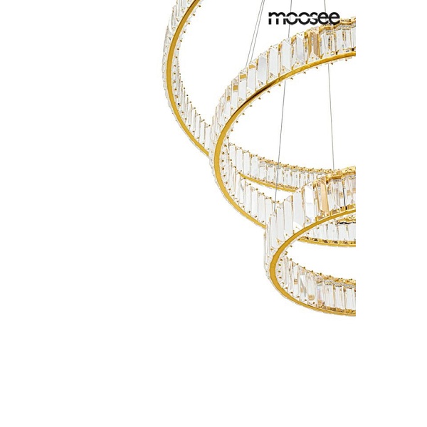 Lampa wisząca LIBERTY TRIPLES złota - Moosee