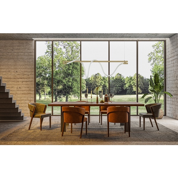 Lampa wisząca SERPIENTE 120 złota - Moosee