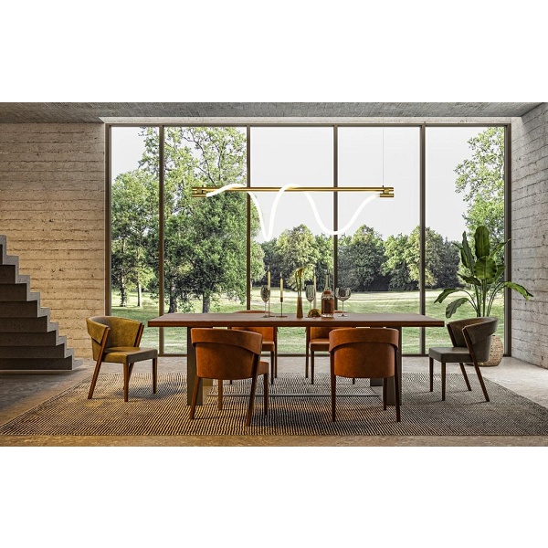 Lampa wisząca SERPIENTE 120 złota - Moosee