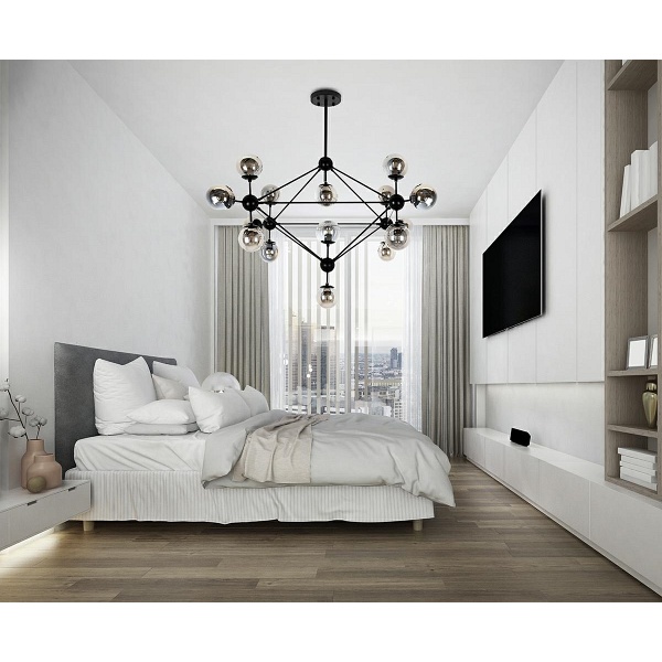 Lampa wisząca ASTRIFERO 15 czarna - Moosee