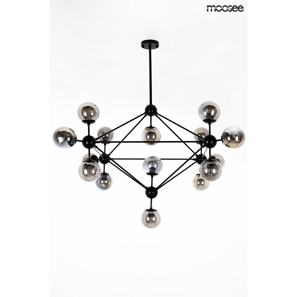 Lampa wisząca ASTRIFERO 15 czarna - Moosee