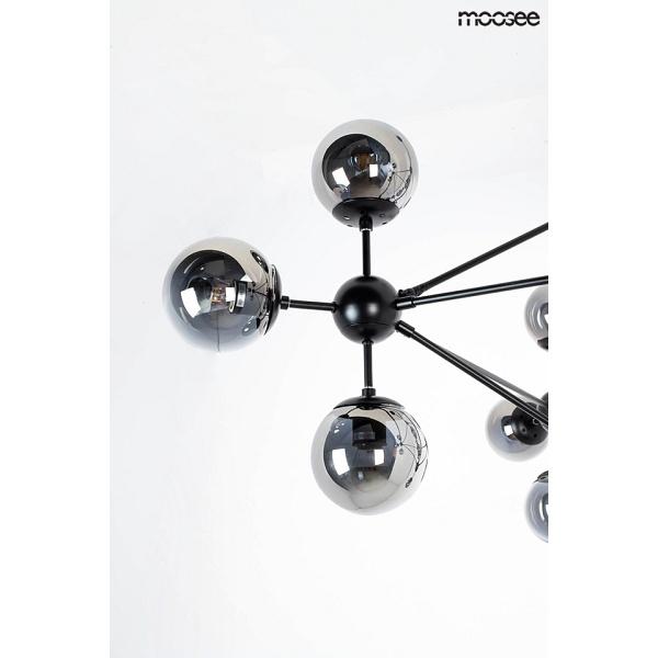 Lampa wisząca ASTRIFERO 15 czarna - Moosee