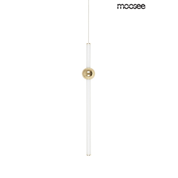 MOOSEE lampa wisząca LIBRA 60 IN biała / złota - Moosee