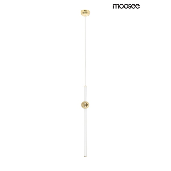 MOOSEE lampa wisząca LIBRA 60 IN biała / złota - Moosee