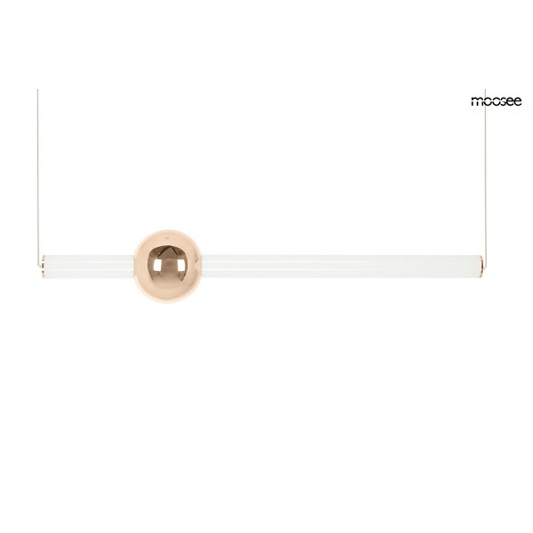 Lampa wisząca LIBRA 90 IN biała / złota - Moosee