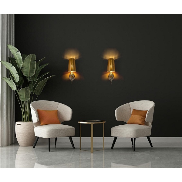 MOOSEE lampa ścienna QUEEN 15 złota - Moosee