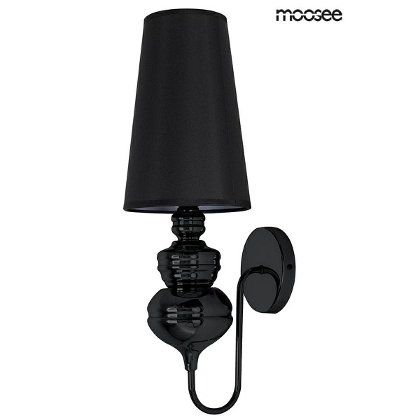 MOOSEE lampa ścienna QUEEN 20 czarna - Moosee