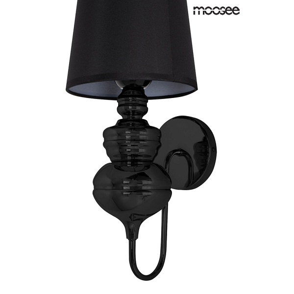 MOOSEE lampa ścienna QUEEN 20 czarna - Moosee