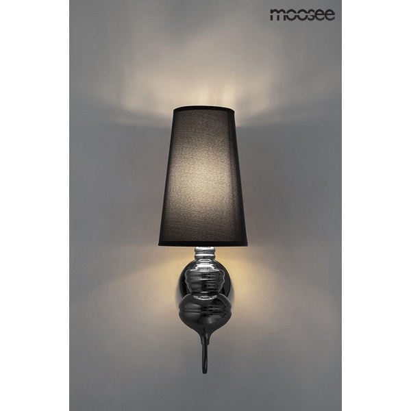 MOOSEE lampa ścienna QUEEN 20 czarna - Moosee