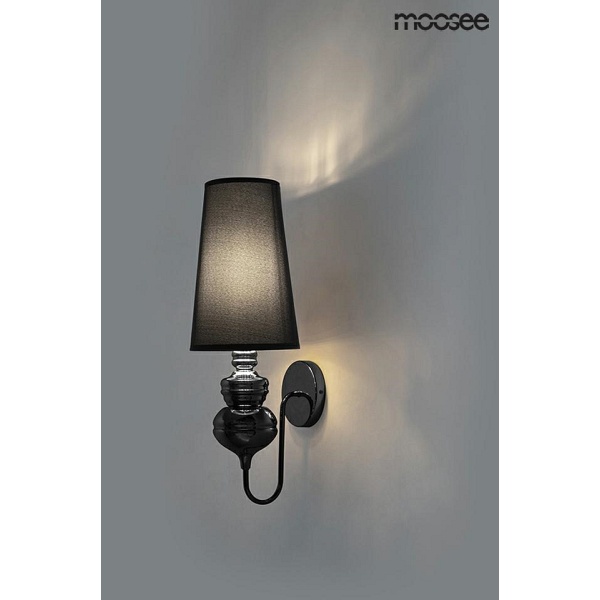 MOOSEE lampa ścienna QUEEN 20 czarna - Moosee