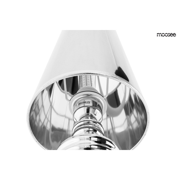 MOOSEE lampa ścienna QUEEN 20 srebrna - Moosee