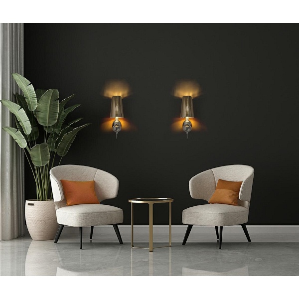 MOOSEE lampa ścienna QUEEN 20 srebrna - Moosee