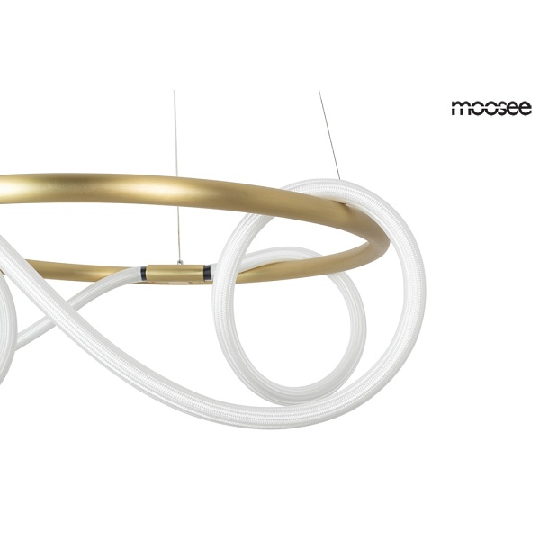 Lampa wisząca SERPIENTE 60 złota - Moosee