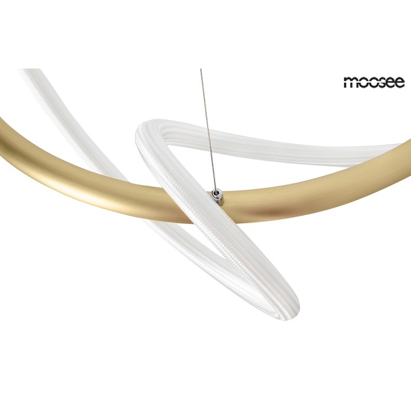 Lampa wisząca SERPIENTE 60 złota - Moosee