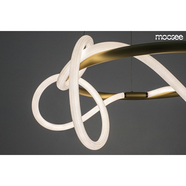 Lampa wisząca SERPIENTE 60 złota - Moosee