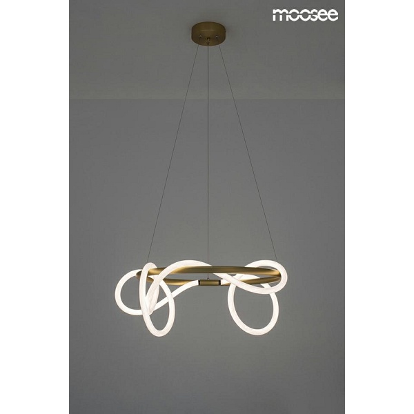 Lampa wisząca SERPIENTE 60 złota - Moosee