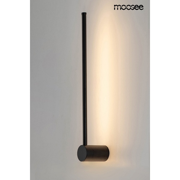 Lampa ścienna OMBRE 60 czarna - Moosee