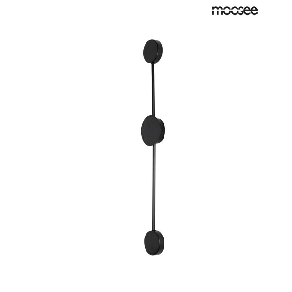 Lampa ścienna SHADOW 2 CLOSE czarna - Moosee