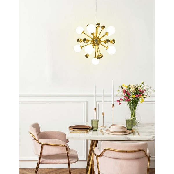 Lampa wisząca AURELIA złota - Moosee