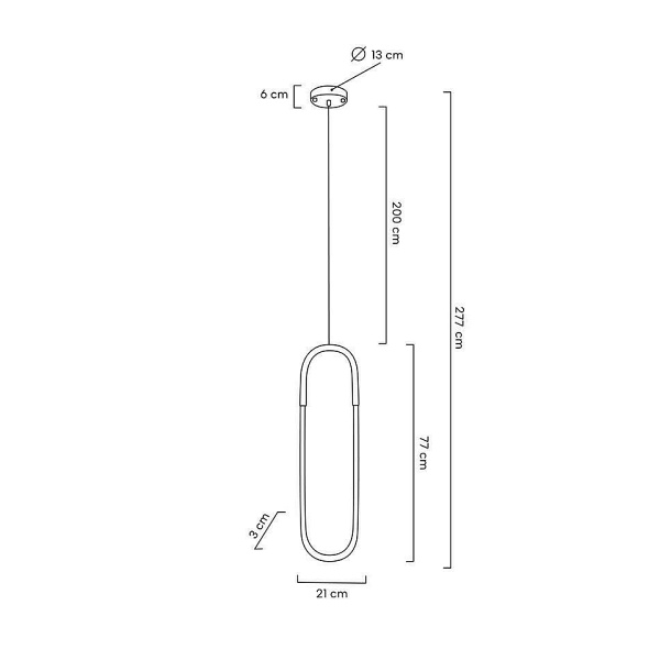 Lampa wisząca PUZO L złota - Moosee
