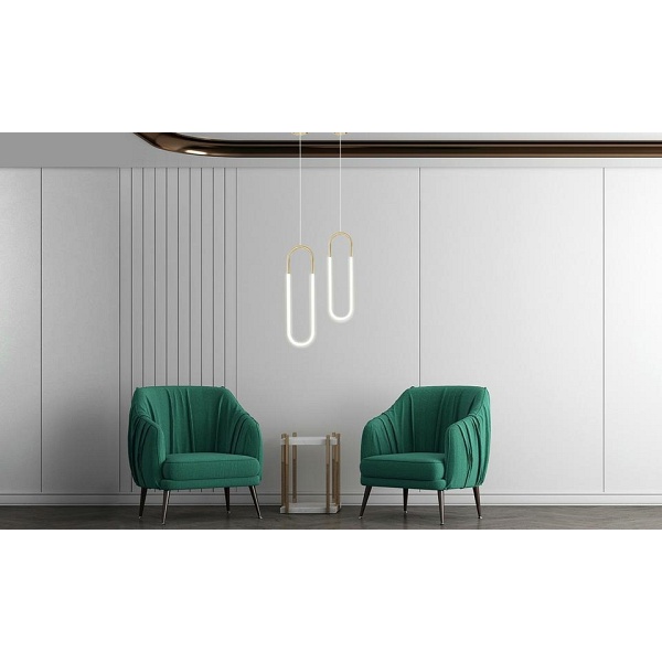 Lampa wisząca PUZO L złota - Moosee