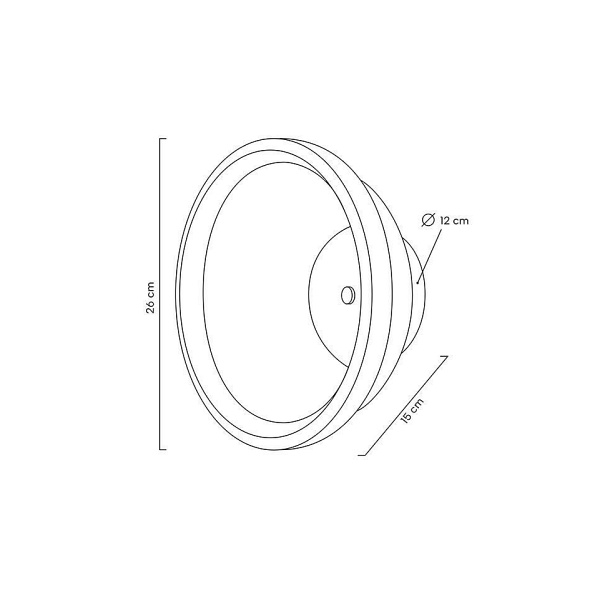 Lampa ścienna FARO miedziana - Moosee