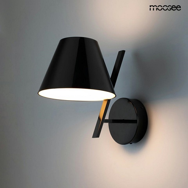 Lampa ścienna MAGO czarna - Moosee