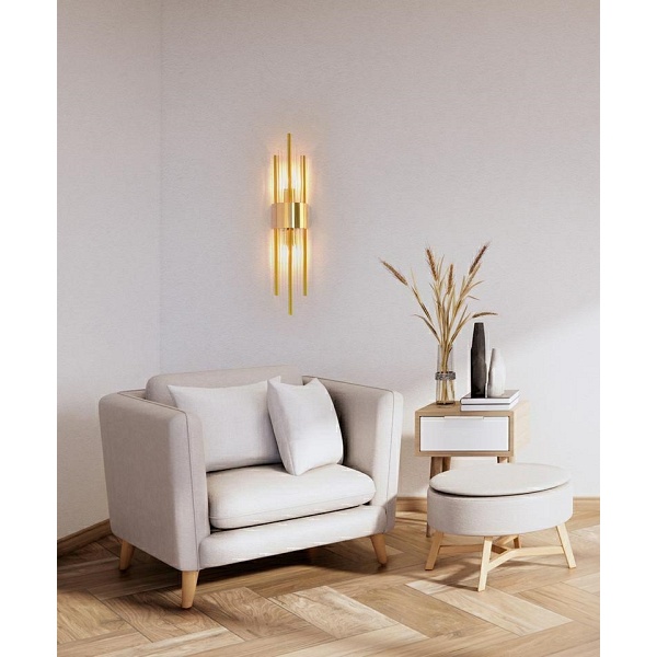 Lampa ścienna AMANDA złota - Moosee