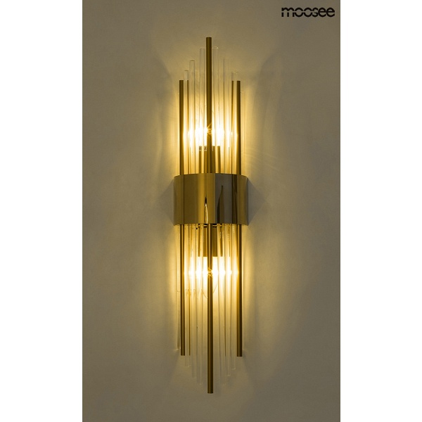 Lampa ścienna AMANDA złota - Moosee