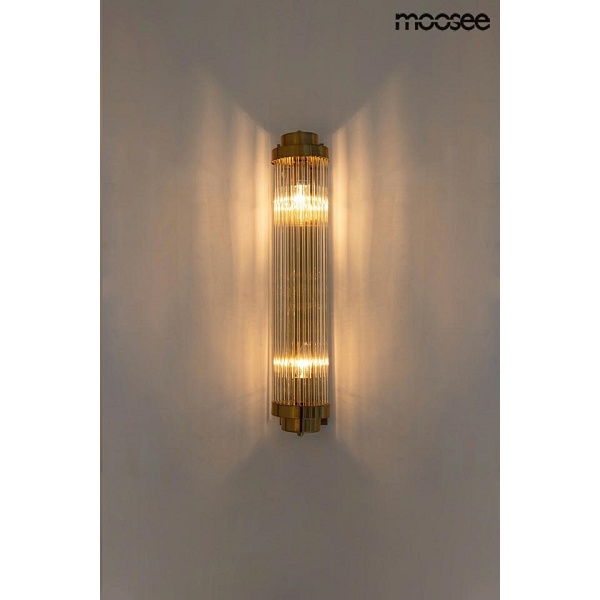 Lampa ścienna COLUMN 60 złota - Moosee