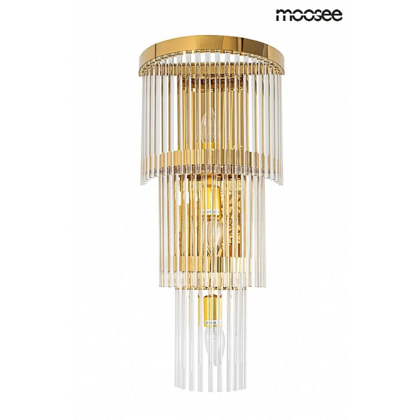 Lampa ścienna ESTRO złota - Moosee