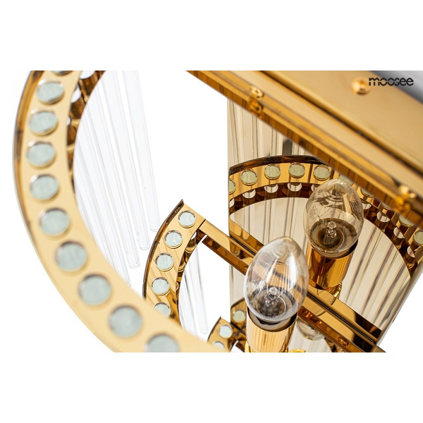 Lampa ścienna ESTRO złota - Moosee