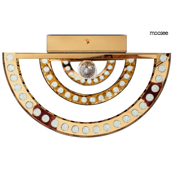 Lampa ścienna ESTRO złota - Moosee