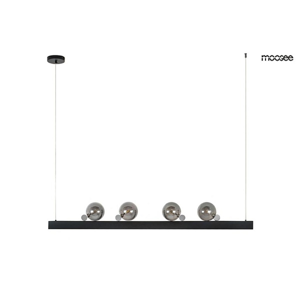 Lampa wisząca LINEAL czarna - Moosee