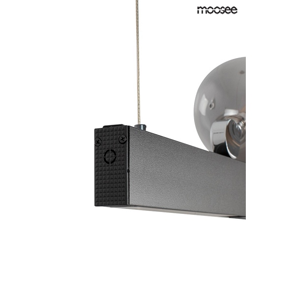 Lampa wisząca LINEAL czarna - Moosee