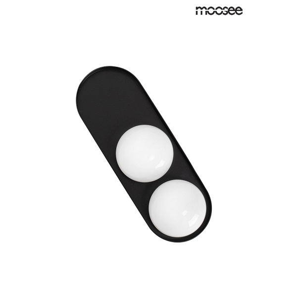 MOOSEE lampa ścienna DROPS 2 czarna - Moosee