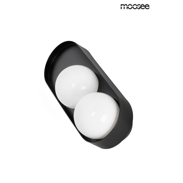 MOOSEE lampa ścienna DROPS 2 czarna - Moosee