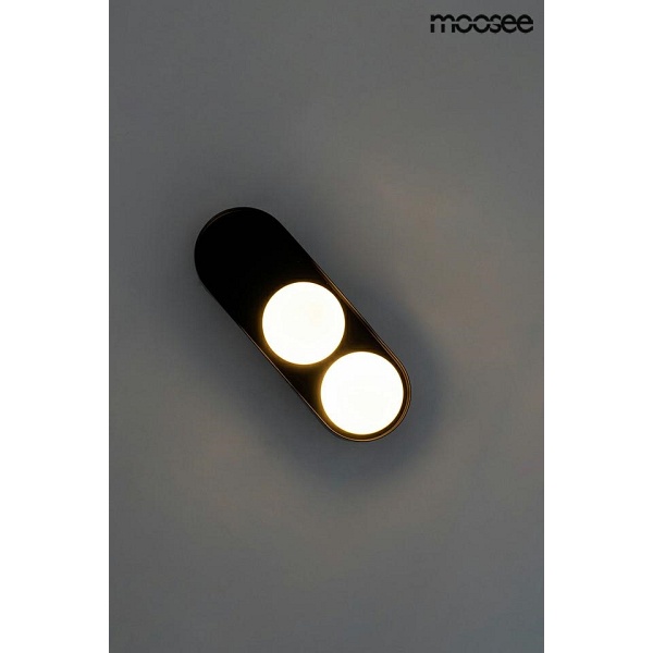 MOOSEE lampa ścienna DROPS 2 czarna - Moosee