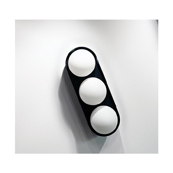 Lampa ścienna DROPS 3 czarna - Moosee