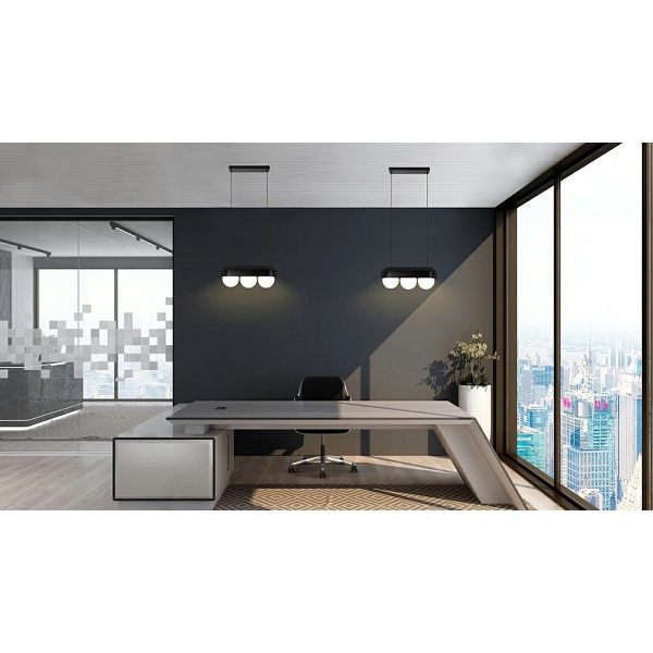 Lampa wisząca DROPS 3 czarna - Moosee