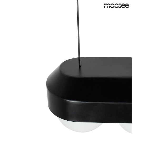Lampa wisząca DROPS 3 czarna - Moosee