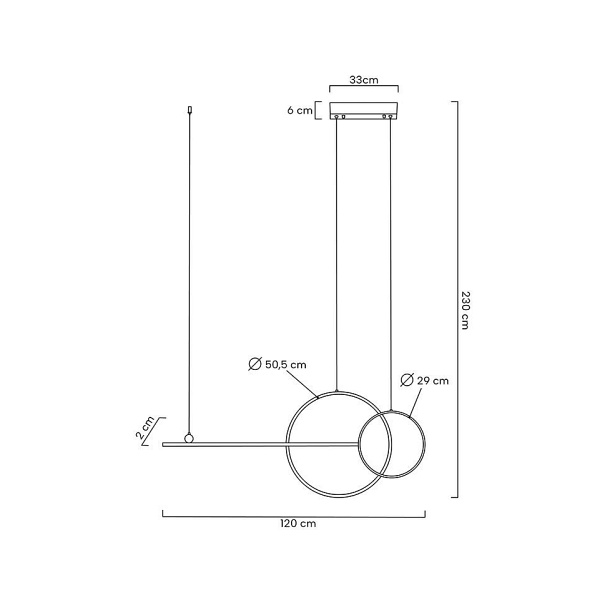 Lampa wisząca RAGE czarna - Moosee