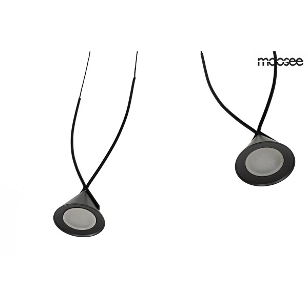 Lampa wisząca ATLAS 3 czarna - Moosee