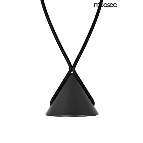 Lampa wisząca ATLAS 3 czarna - Moosee