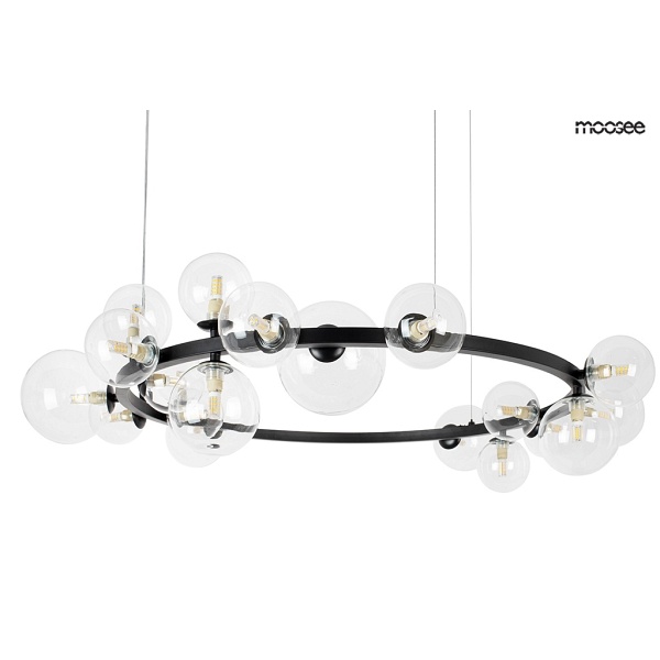Lampa wisząca ALURE 120 czarna - Moosee