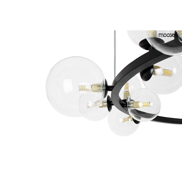 Lampa wisząca ALURE 120 czarna - Moosee