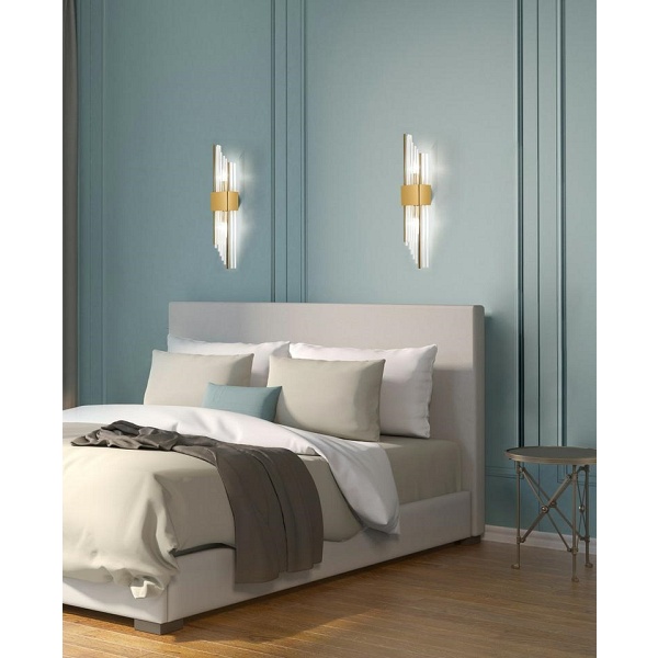 Lampa ścienna SLANT złota - Moosee