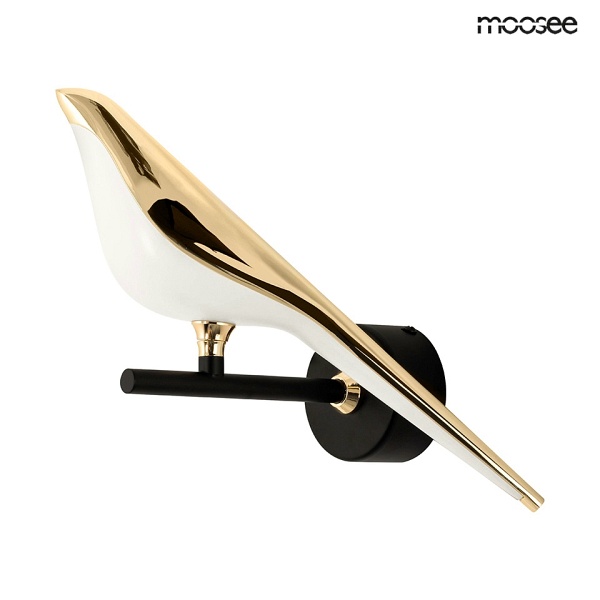 Lampa ścienna BIRD złota - Moosee